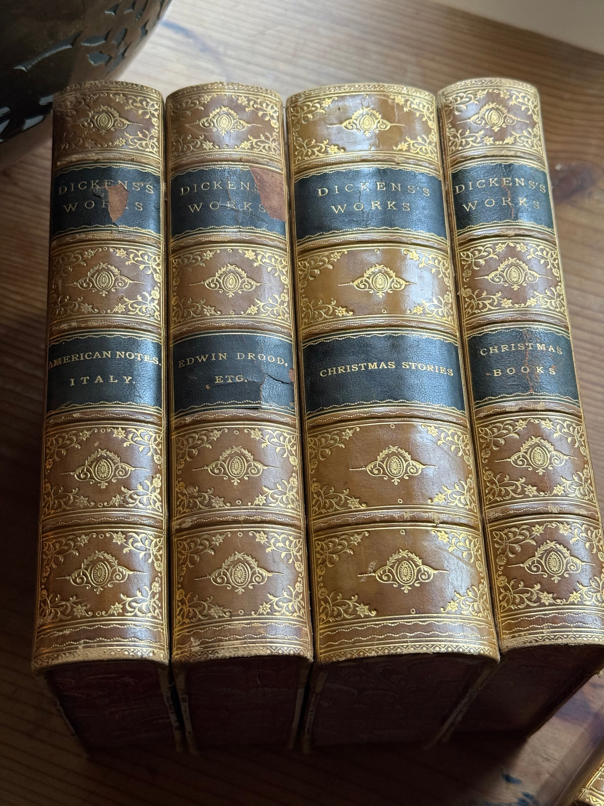 Antique Charles Dickens Books - Set of 17