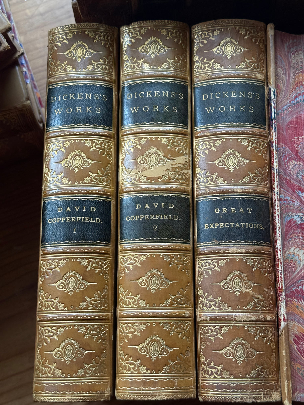 Antique Charles Dickens Books - Set of 17