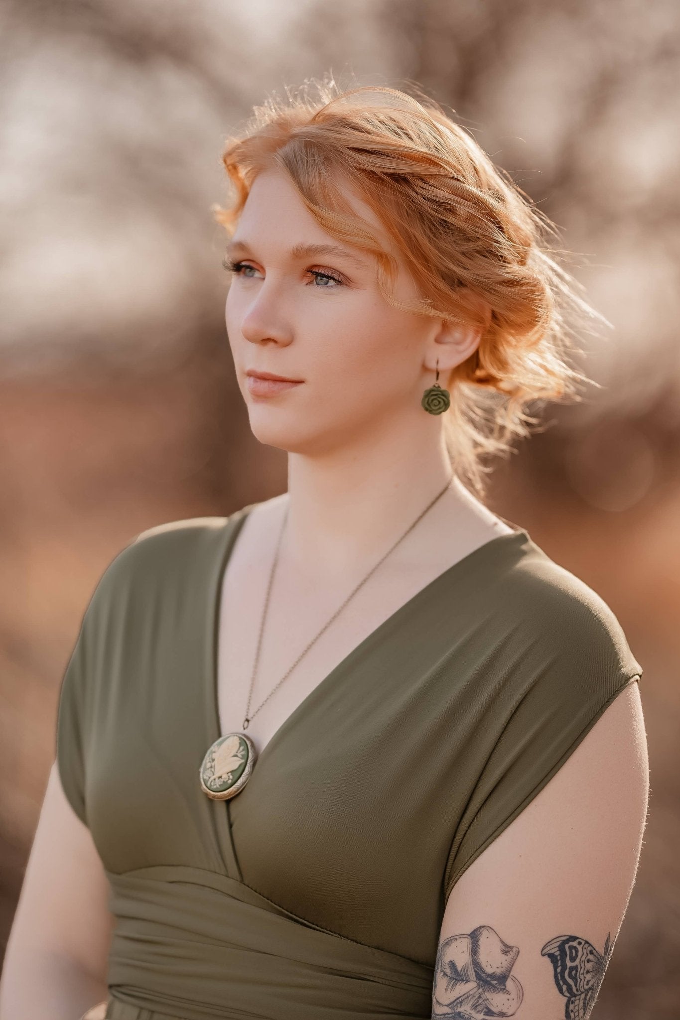 A Pocket of Posies - Owl Necklace | Photo Locket Necklace | Woodland Creatures: 18 Inches - Little Boho Valley