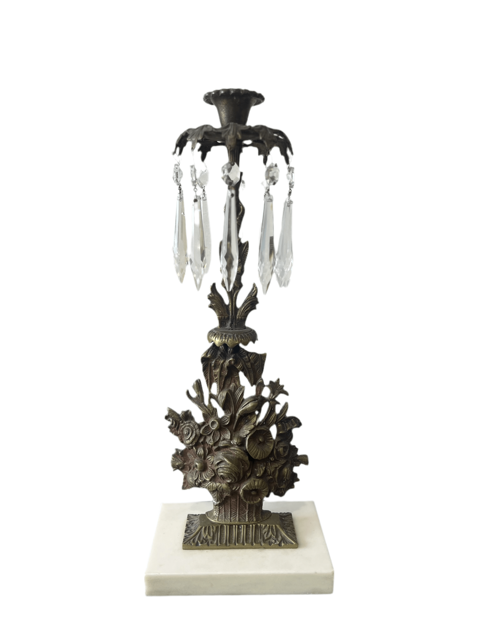 Antique 1800’s Brass Gilt Girandoles Candelabra Set - Little Boho Valley