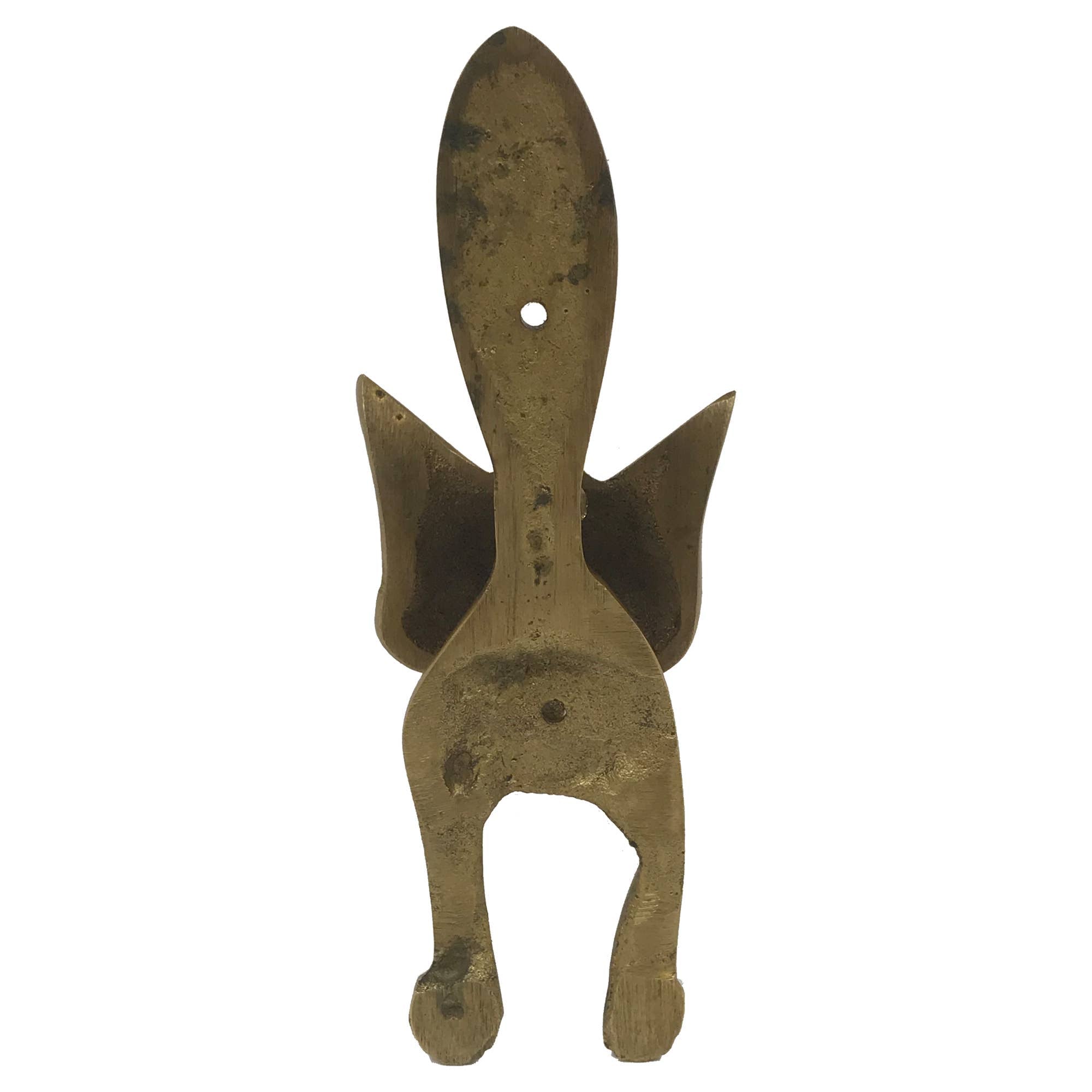 Antiqued Brass Fox Door Knocker - 6 1/4 “ - Little Boho Valley