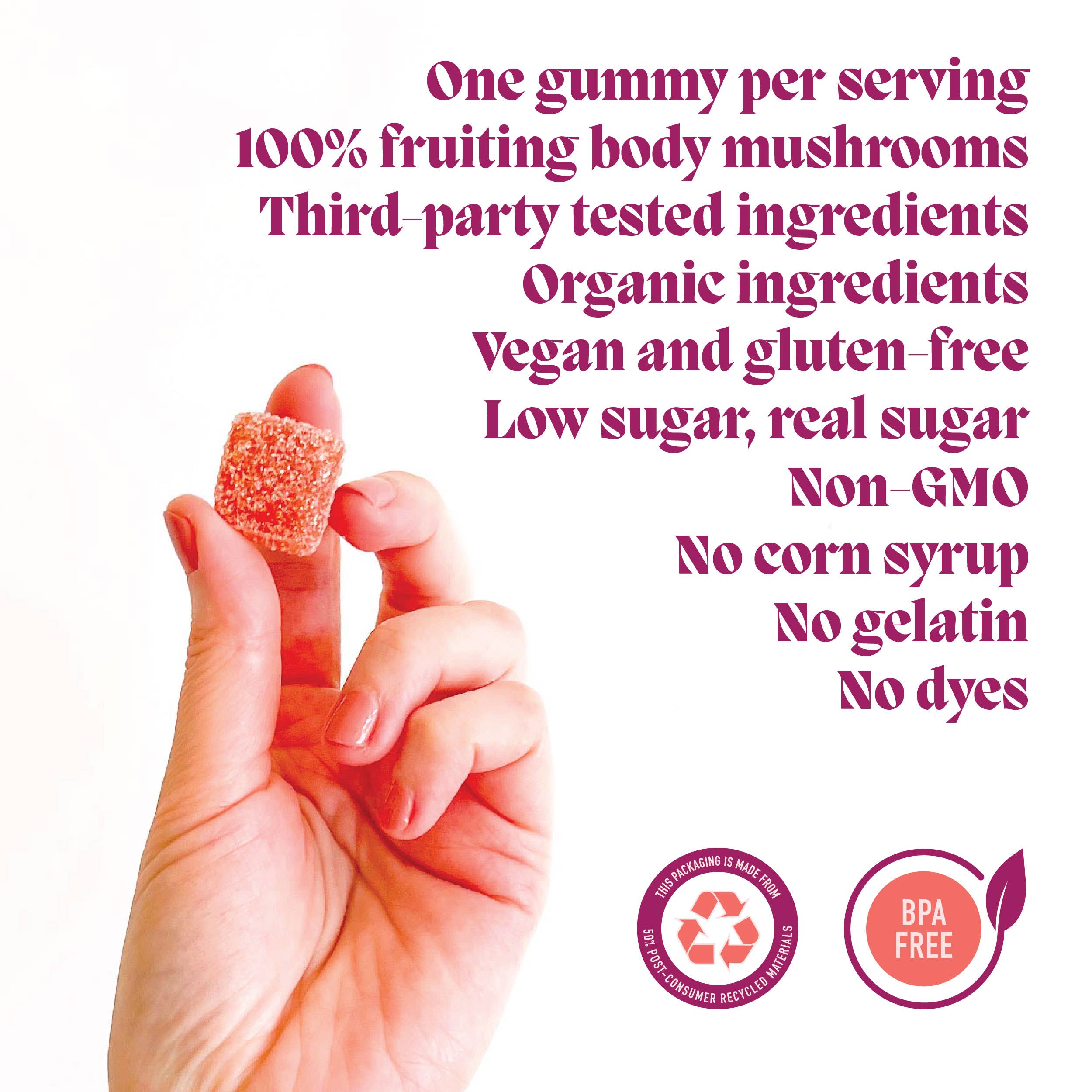 Microjoy - Elevate Mushroom Gummies (30) / Vegan Supplement / Mood