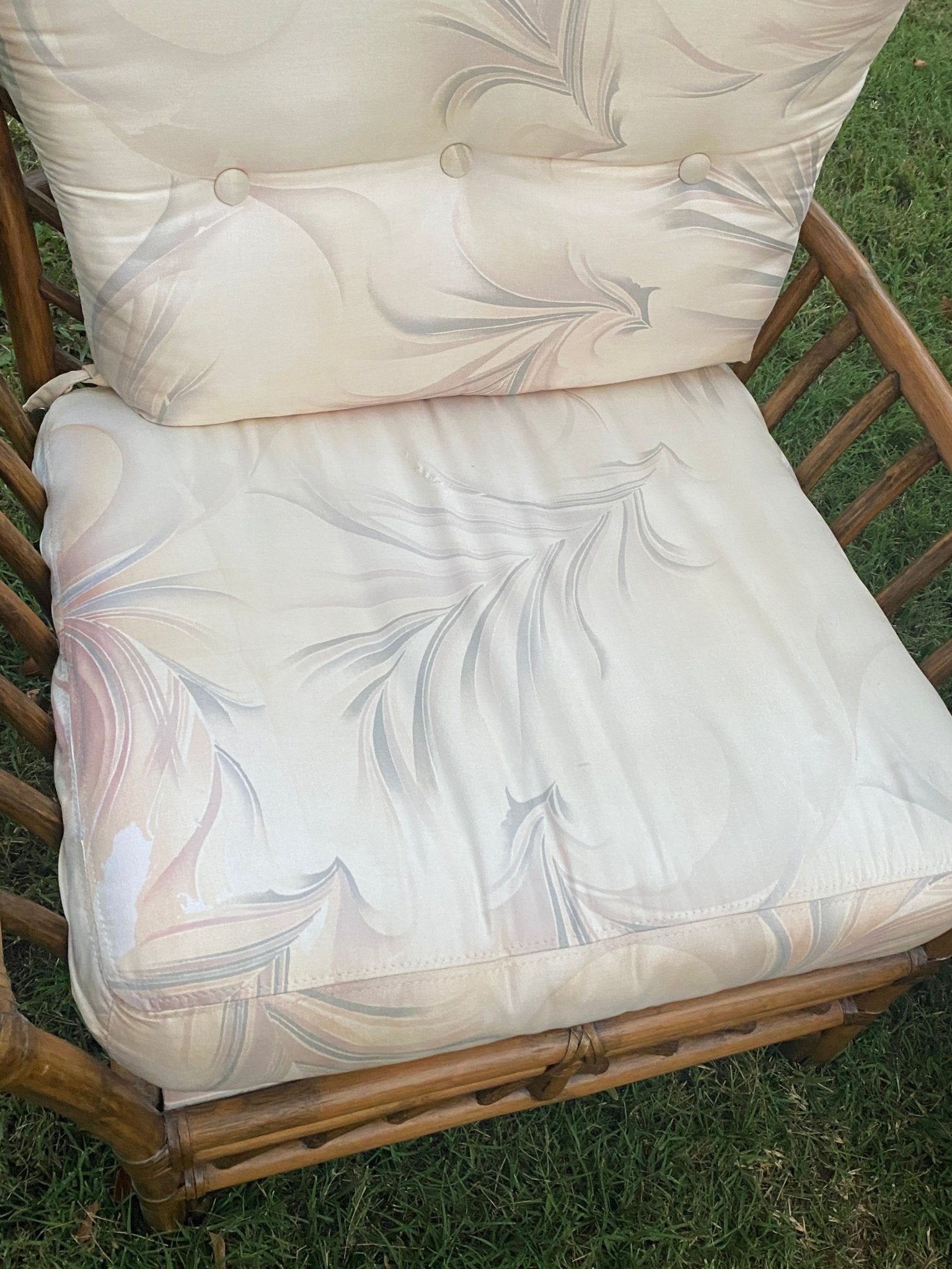 Set of 2 Large Vintage Rattan Chairs - Little Boho Valley