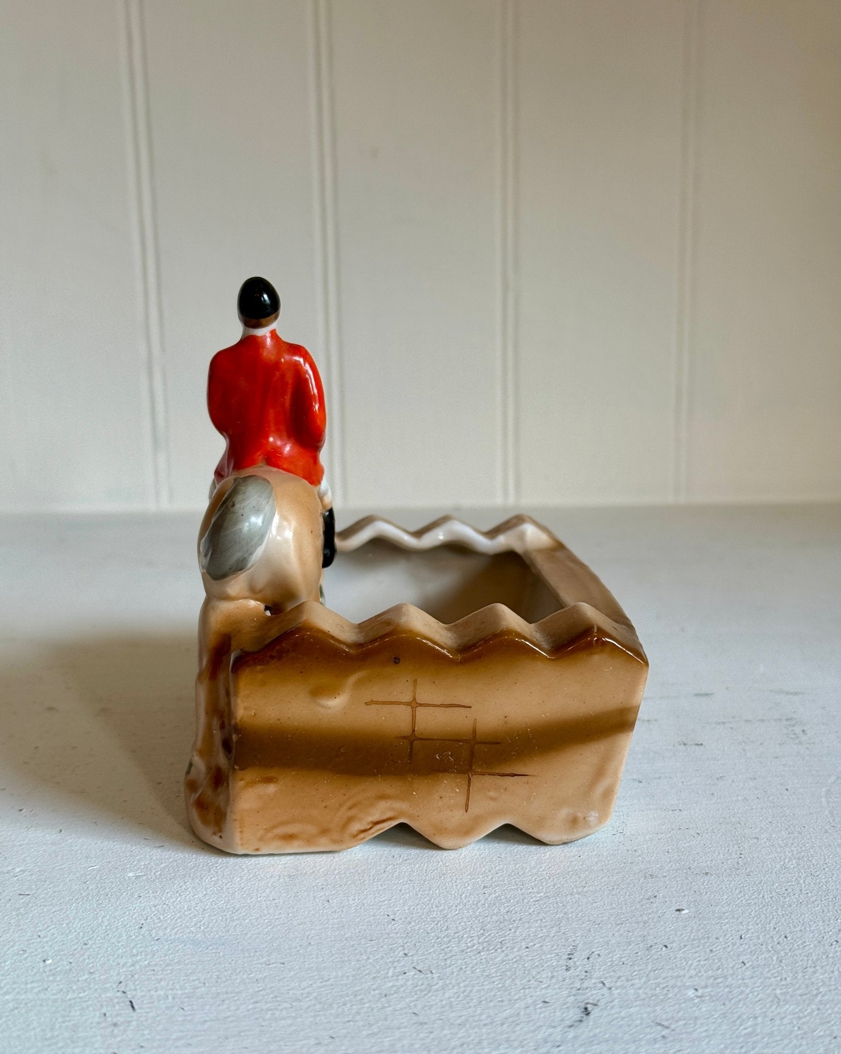 Vintage Ashtray - Horse and Jockey - Little Boho Valley