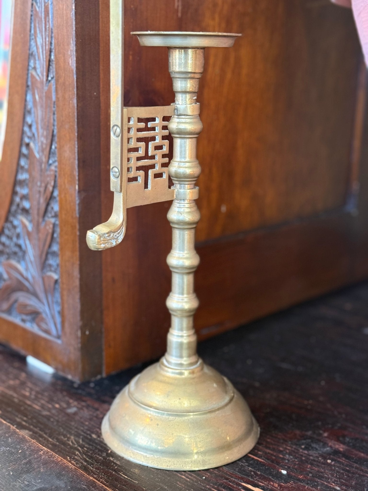 Vintage Brass Chinoiserie Butterfly Candleholder - Little Boho Valley