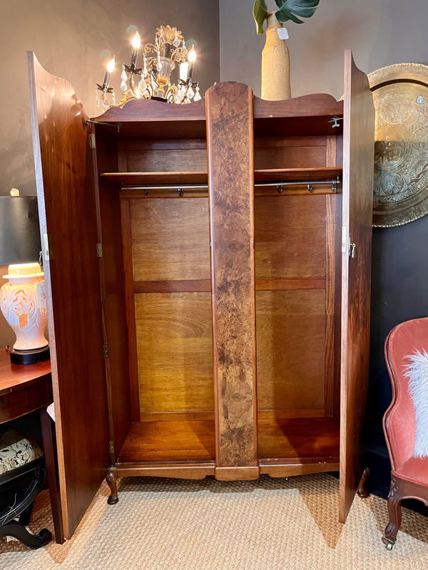 Vintage Burlwood Armoire - Little Boho Valley