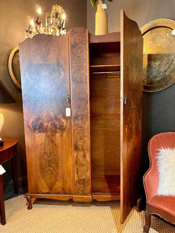 Vintage Burlwood Armoire - Little Boho Valley