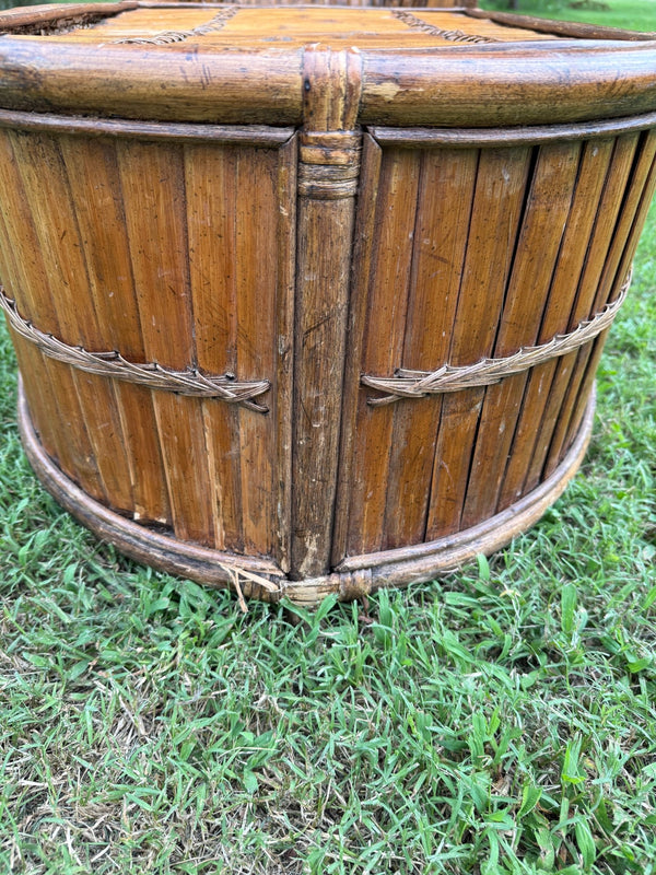 Vintage Split Bamboo Chaise Lounge - Little Boho Valley