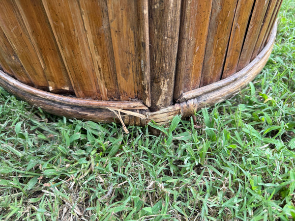 Vintage Split Bamboo Chaise Lounge - Little Boho Valley