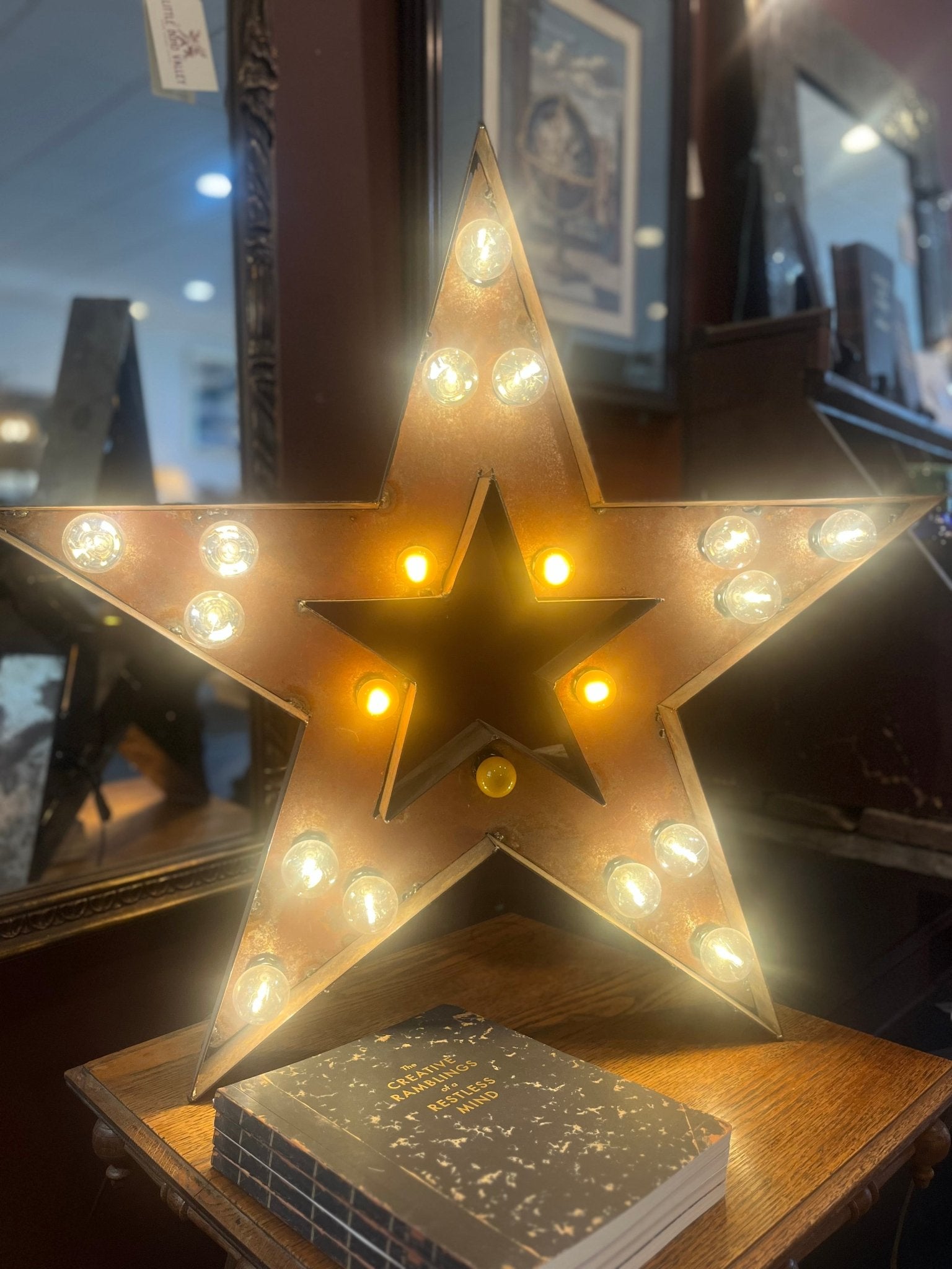 Vintage Star Marquee Light - Little Boho Valley