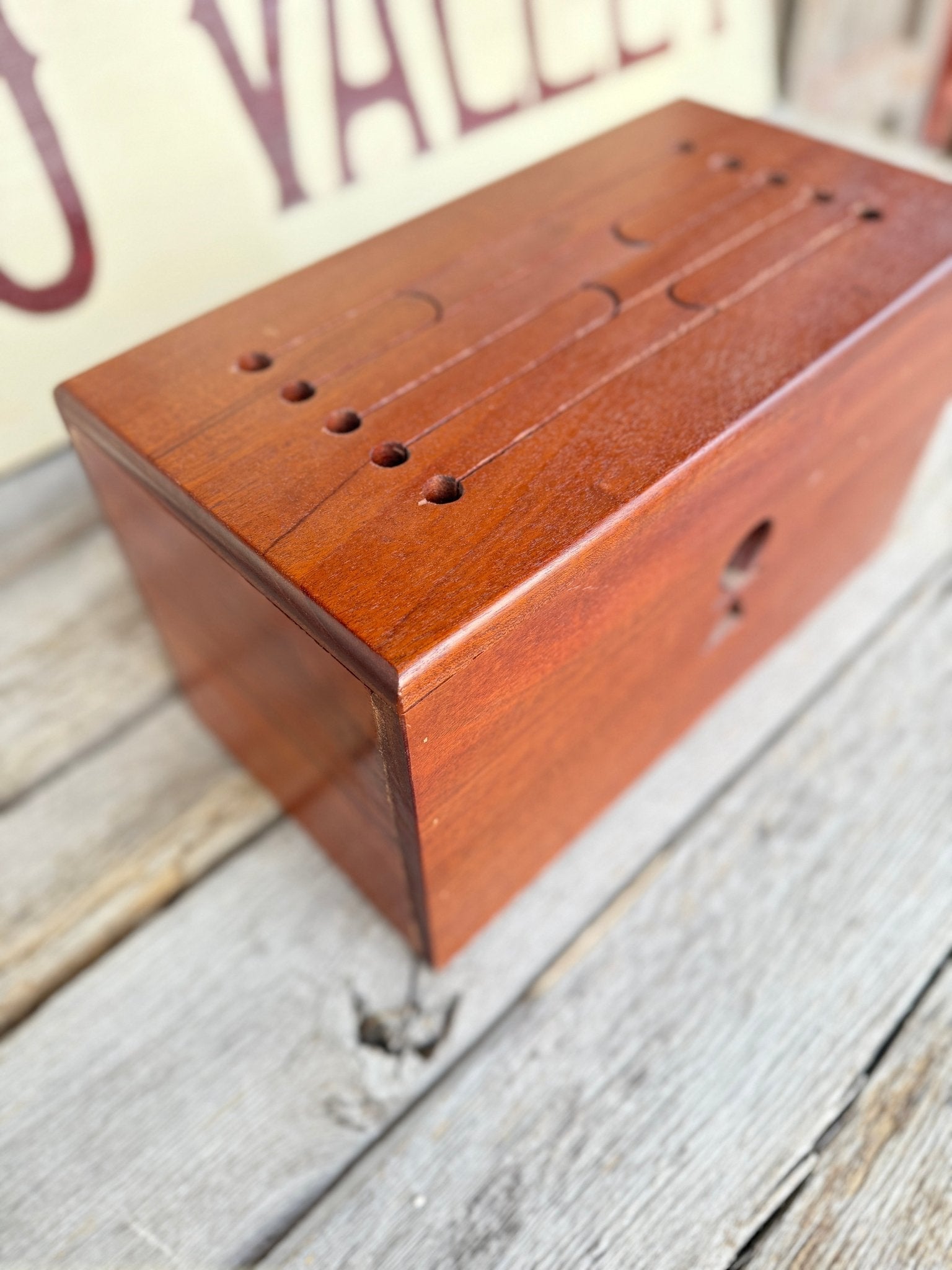 Vintage Wooden Tongue Drum - Little Boho Valley