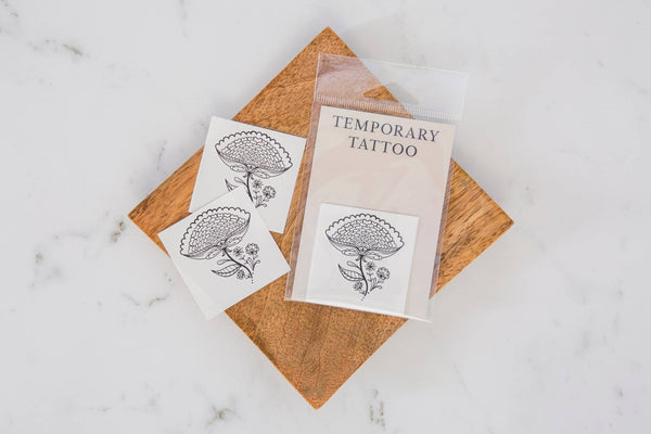 Temporary Tattoo - 2" Lotus Bloom Tattoo - Little Boho Valley