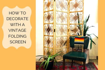 HOW TO DECORATE WITH A VINTAGE FOLDING SCREEN - Little Boho Valley