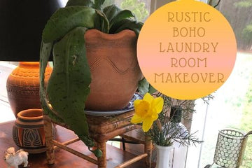 RUSTIC BOHO LAUNDRY ROOM MAKEOVER - Little Boho Valley