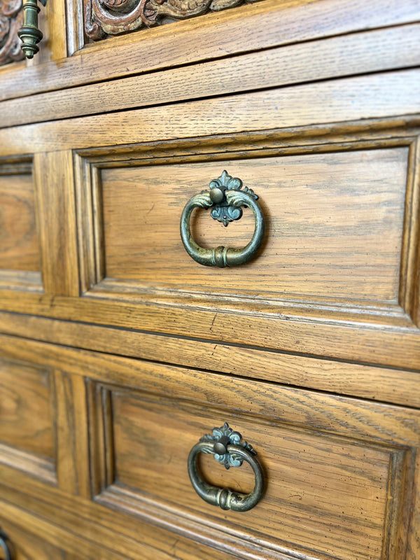 Vintage Thomasville Tall Wooden Dresser