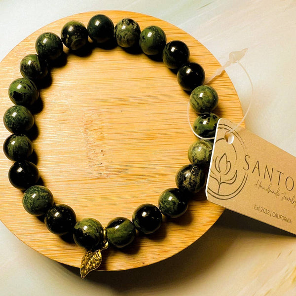 Santore Jewelry Company - Mala: Malachite Bead Bracelet