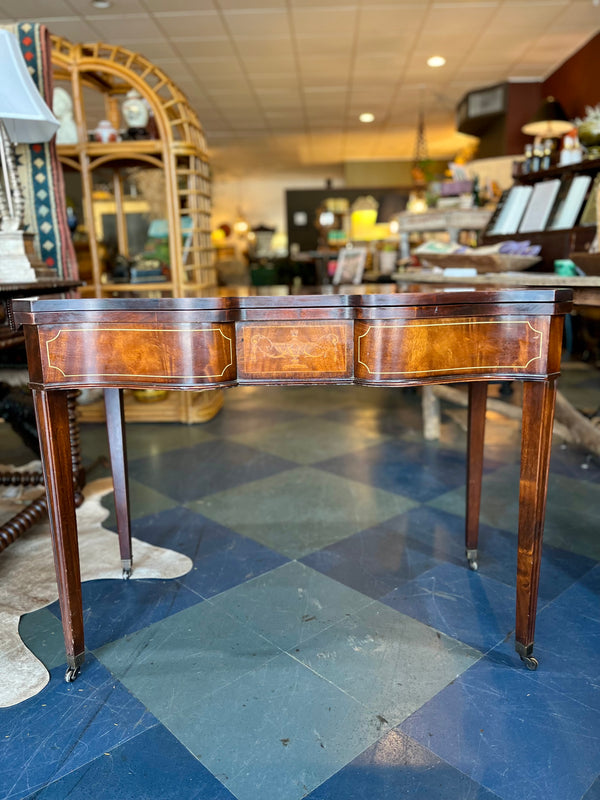 Antique Federal Inlaid Mahogany Card Table