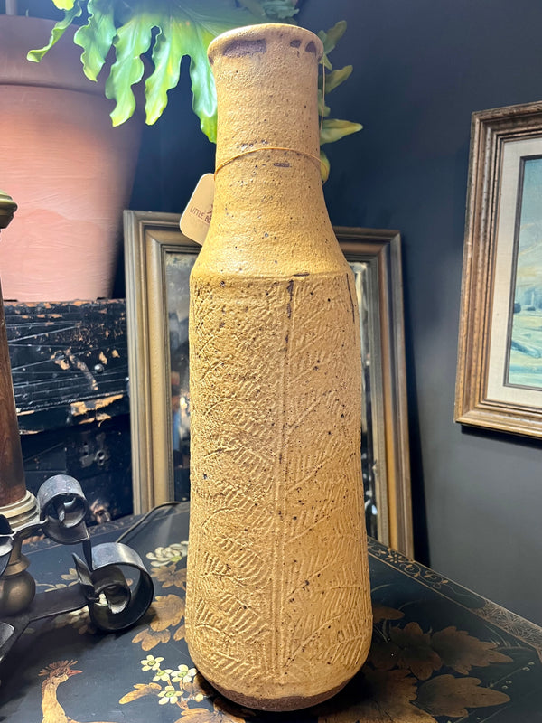 Vintage rustic clay vase
