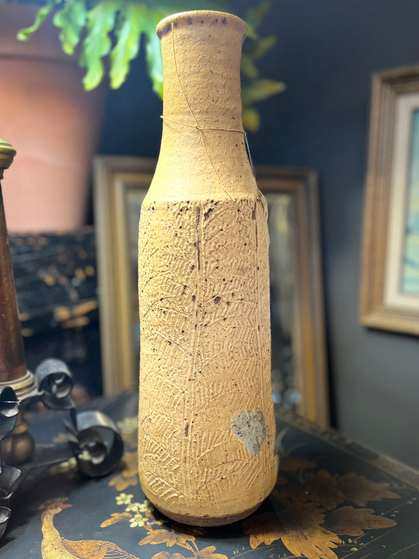 Vintage handmade clay vase