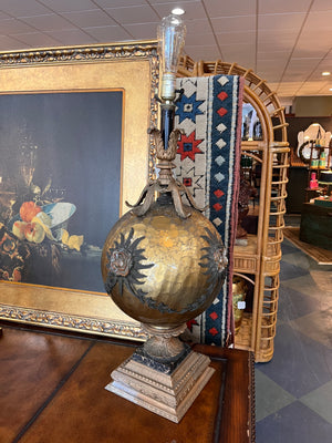 Vintage large glass lamp