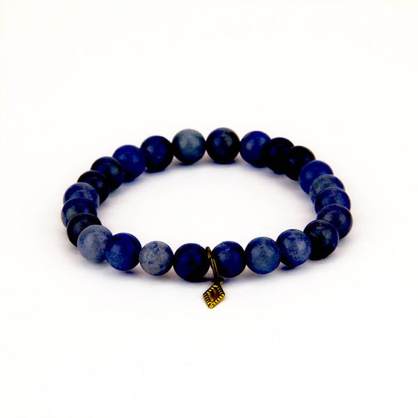 Santore Jewelry Company - Blue Adventurine Stone Mala Bracelet