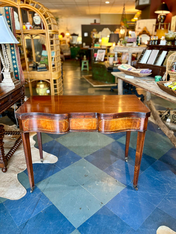Antique Federal Inlaid Mahogany Card Table