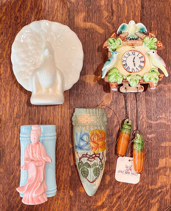 Vintage Wall Pocket Planters