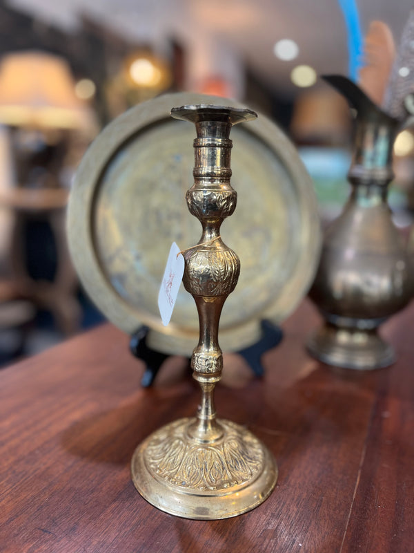 Made in India Brass Engraved Candlestick