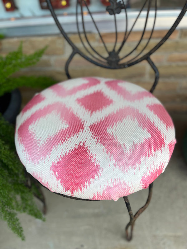 New pink geo fabric