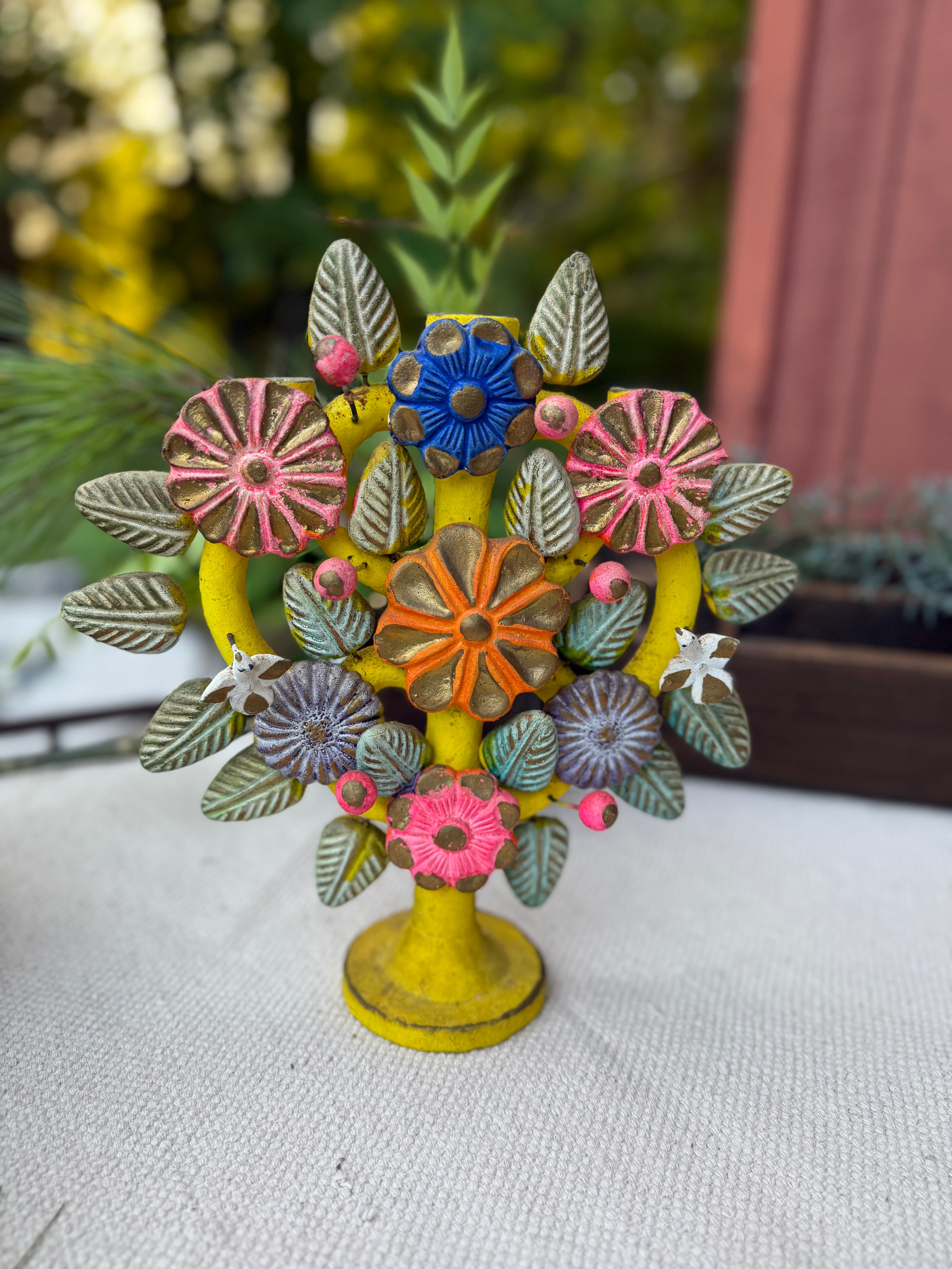 Vintage Mexican Tree of Life - Folk Art Sculpture