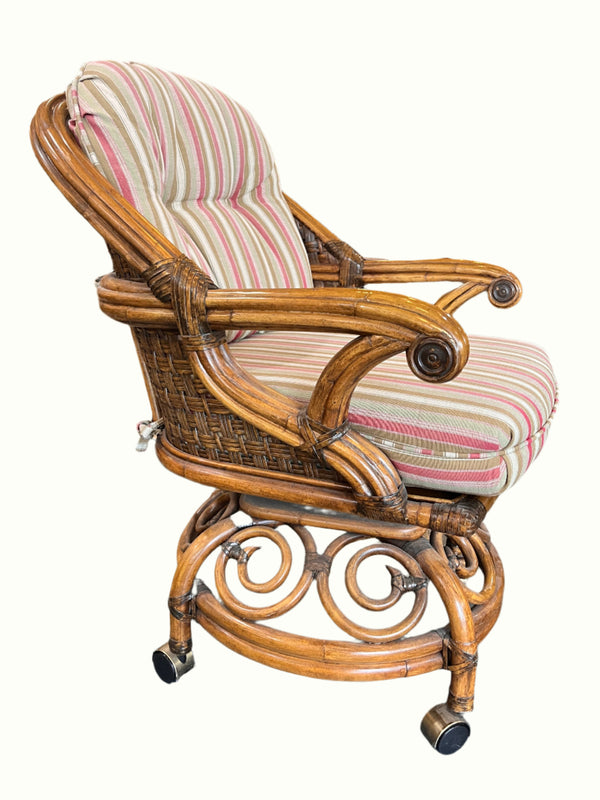 Unique vintage rattan chair
