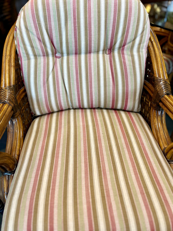 vintage rattan table set