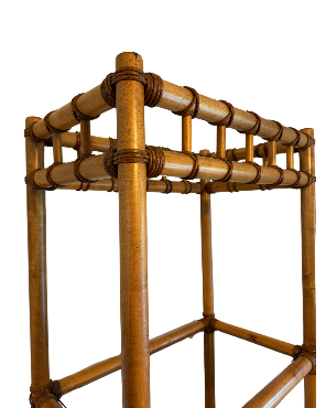 vintage bamboo/rattan etagere
