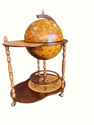 Vintage globe bar