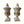 Decorative ceramic urns with figurines o