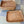 Dark wicker bamboo trays