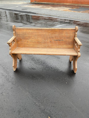 Wooden bench