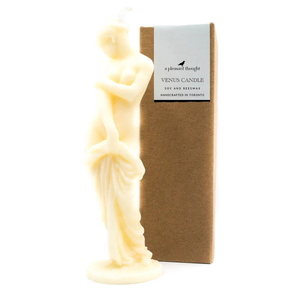 A Pleasant Thought - VENUS PILLAR CANDLE - Little Boho Valley