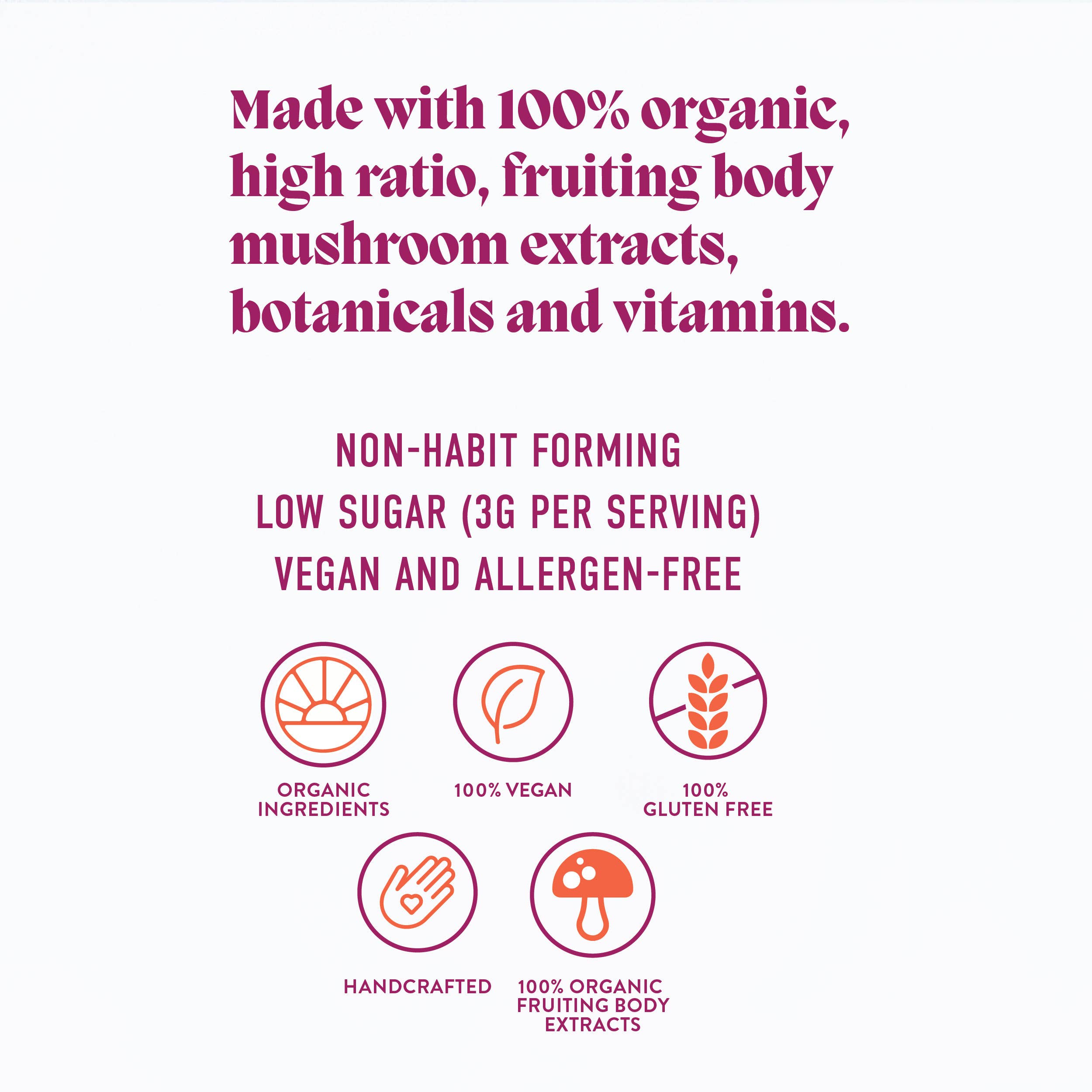 Microjoy - Elevate Mushroom Gummies (30) / Vegan Supplement / Mood