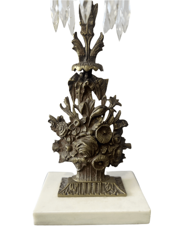 Antique 1800’s Brass Gilt Girandoles Candelabra Set - Little Boho Valley