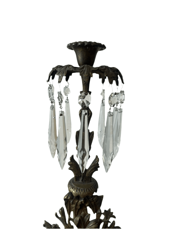 Antique 1800’s Brass Gilt Girandoles Candelabra Set - Little Boho Valley