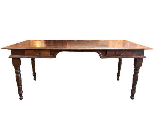 Antique Large Wood Desk - Little Boho Valley