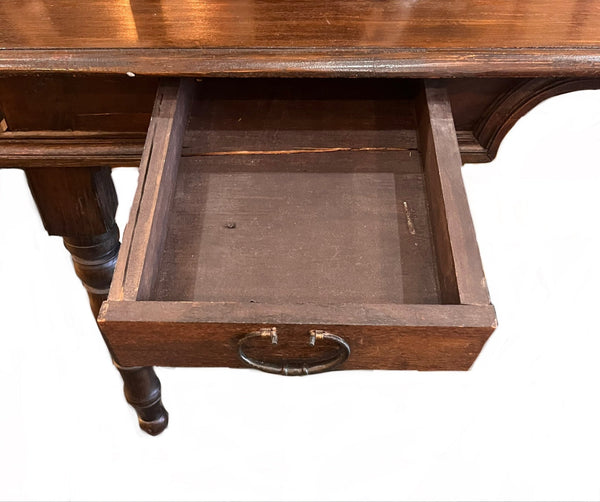 Antique Large Wood Desk - Little Boho Valley