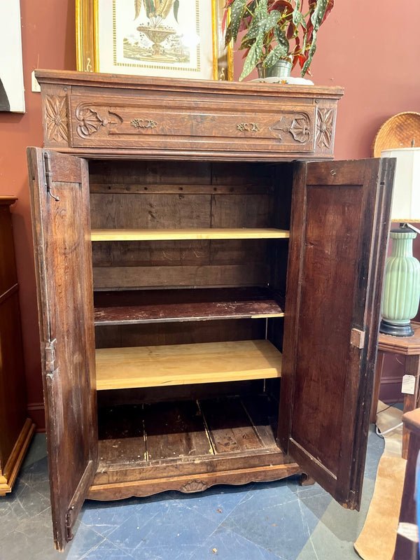 Antique Primitive Style Wooden Cabinet - Little Boho Valley