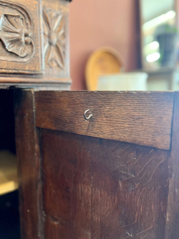 Antique Primitive Style Wooden Cabinet - Little Boho Valley