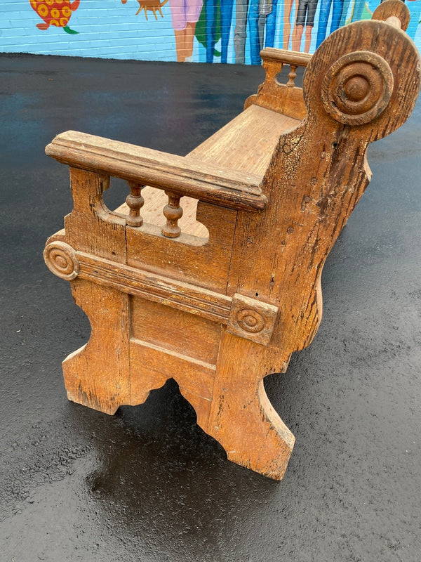 Antique Rustic Wood Bench - Little Boho Valley