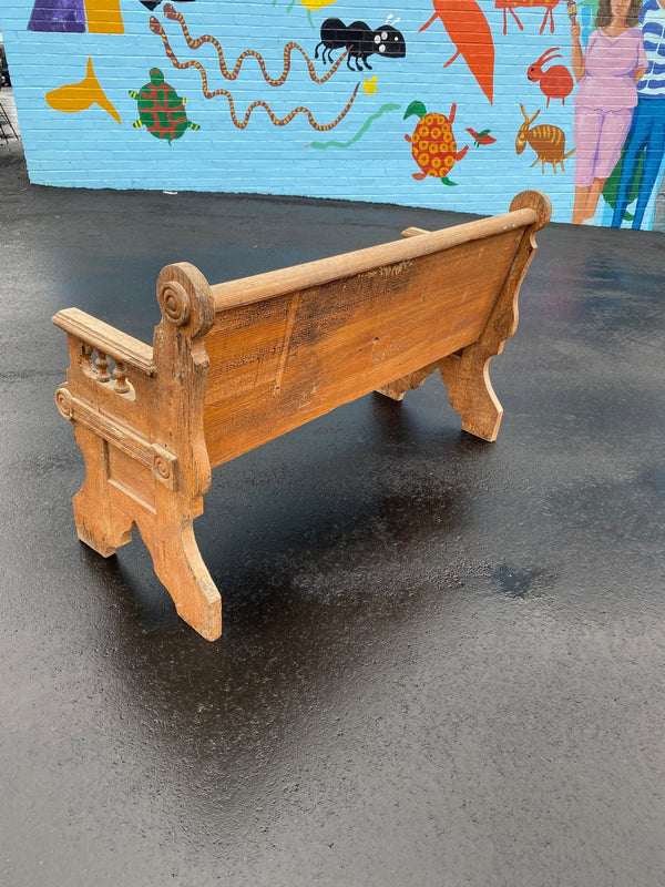 Antique Rustic Wood Bench - Little Boho Valley