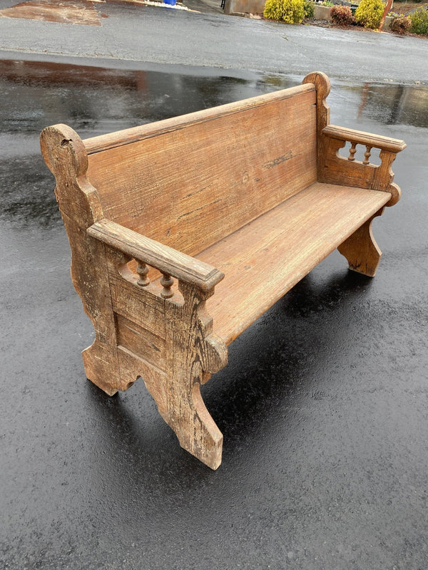 Antique Rustic Wood Bench - Little Boho Valley