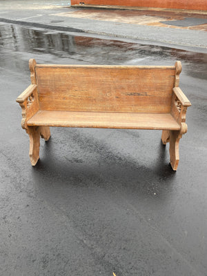 Antique Rustic Wood Bench - Little Boho Valley