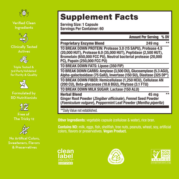 Hum Nutrition - FLATTER ME CAPSULES FOR DIGESTIVE HEALTH & BLOATING RELIEF